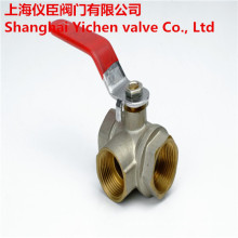 3 Way Threaded Brass Gas Ball Valve